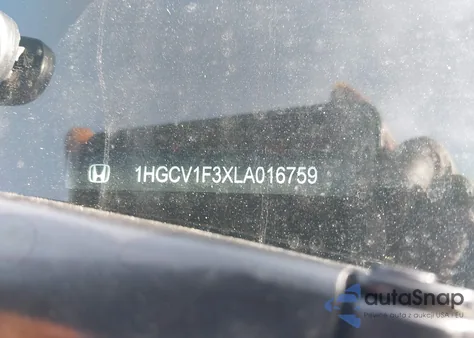 2020 Honda Accord Sport из США, поврежденный, VIN 1HGCV1F3XLA016759